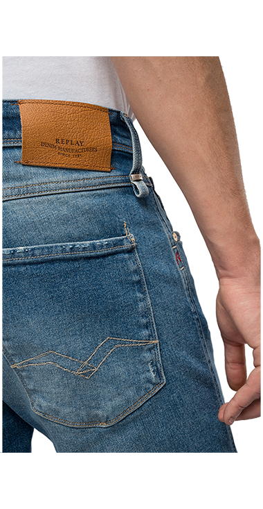 AGED ECO 10YESRS 11OZ スーパーストレッチスリムフィットデニムパンツ BRONNY 詳細画像